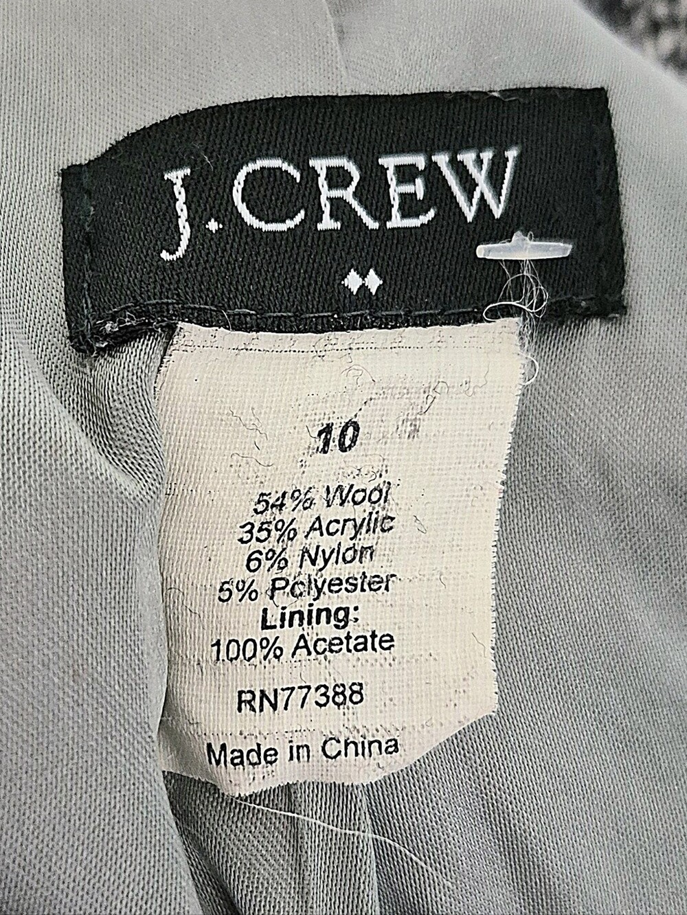 J. Crew B&W Tweed Peacoat, 10 - Picture 15 of 15